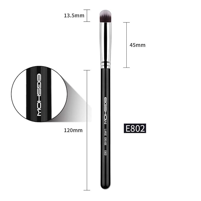 Crease Eyeshadow Brush, EIGSHOW Precision Eye Shadow Blending Brushes for Base Application Smudging Defining, Soft, Dense Bristles (E802)-VivaGrace Women