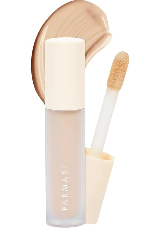 FARMASI Vfx Pro Liquid Concealer Makeup, All-in-one Full Coverage, Highly Pigmented Concealer for All Skin Type, Hide Shadows & Imperfections, Enhance Skin Fullness Foundation Concealer 0,24 Fl Oz N01-VivaGrace Women