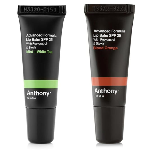 Anthony 25 SPF Lip Balm with Sunscreen for Lips – Contains Green Tea Extract, Shea Butter & Vitamin E – Moisturizing Repair Care Treatment for Chapped & Dry Lips 2-Pack-VivaGrace Women