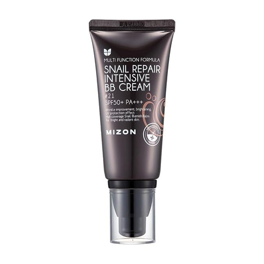 MIZON Snail Repair Blemish Balm, Multifunctional BB Cream with Snail Mucus Filtrate, Skin Care and Makeup Coverage, Strenghtens Skin Elasticity, Improves Fine Wrinkles, Korean Skincare (#21)-VivaGrace Women