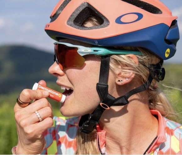 Dermatone Pomegranate Lip Balm | Moisturizing | Aloe and Vitamin E | Soothe & Replenish Chapped Lips | 3-pack (Pomegranate, 0.15oz sticks)-VivaGrace Women