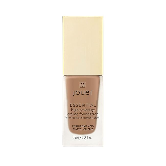 Jouer Essential High Coverage Crème Foundation - Available in 50 Shades for All Skin Tones - Healthy Ingredients - Paraben, Gluten & Cruelty Free - Vegan Friendly-VivaGrace Women