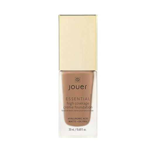Jouer Essential High Coverage Crème Foundation - Available in 50 Shades for All Skin Tones - Healthy Ingredients - Paraben, Gluten & Cruelty Free - Vegan Friendly-VivaGrace Women
