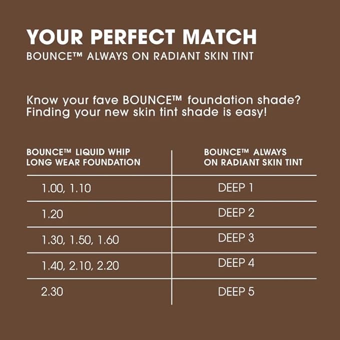 Beautyblender 12-Hour Always on Radiant Skin Tint, Breathable Serum Foundation Stays Put for All Day Long Wear, Infused with Hyaluronic Acid & Niacinamide, Deep 1-VivaGrace Women