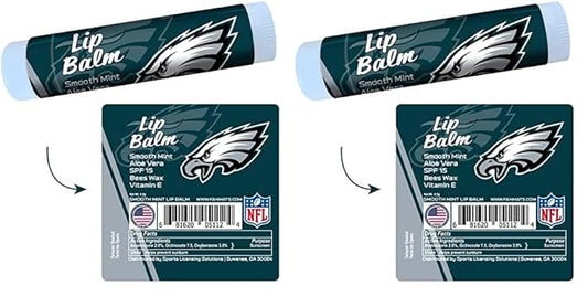FANMATS 34728 Philadelphia Eagles Smooth Mint SPF 15 Lip Balm (Pack of 2)-VivaGrace Women