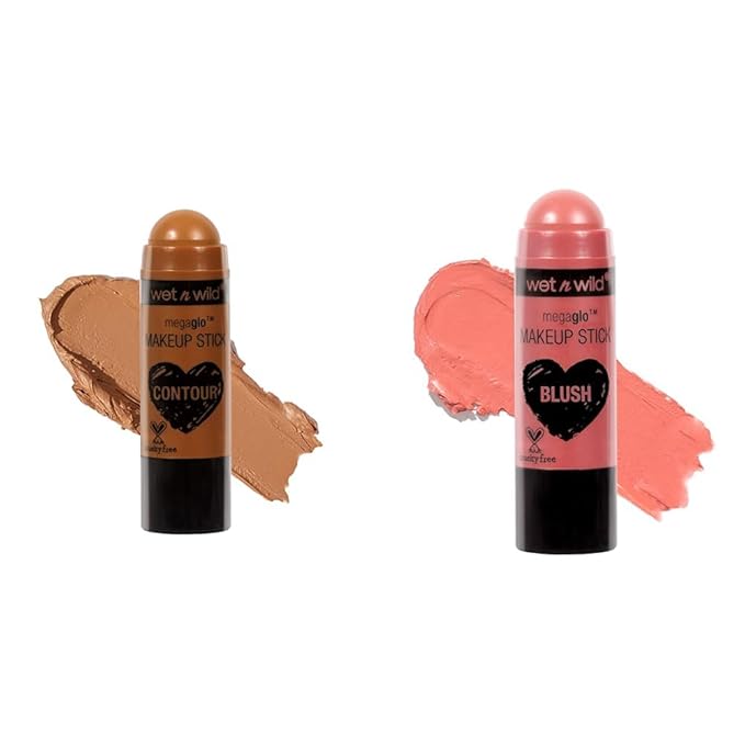 wet n wild MegaGlo Makeup Stick Bundle - Call Me Maple & Pink Floral Majority-VivaGrace Women
