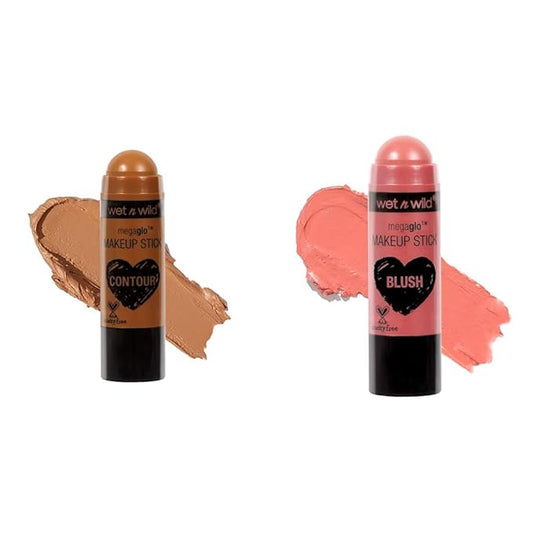 wet n wild MegaGlo Makeup Stick Bundle - Call Me Maple & Pink Floral Majority-VivaGrace Women