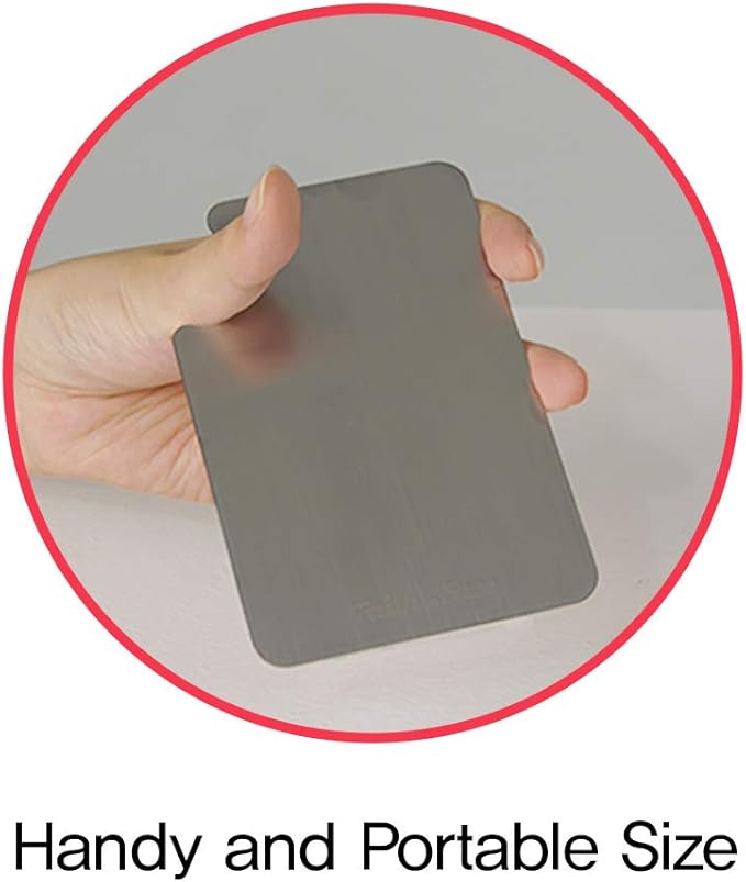 Makeup Metal Palette 3pcs - Stainless Steel Mixing Tray for Nail and Cosmetic Artist, Small Size 3.3 x 5.1 inch-VivaGrace Women