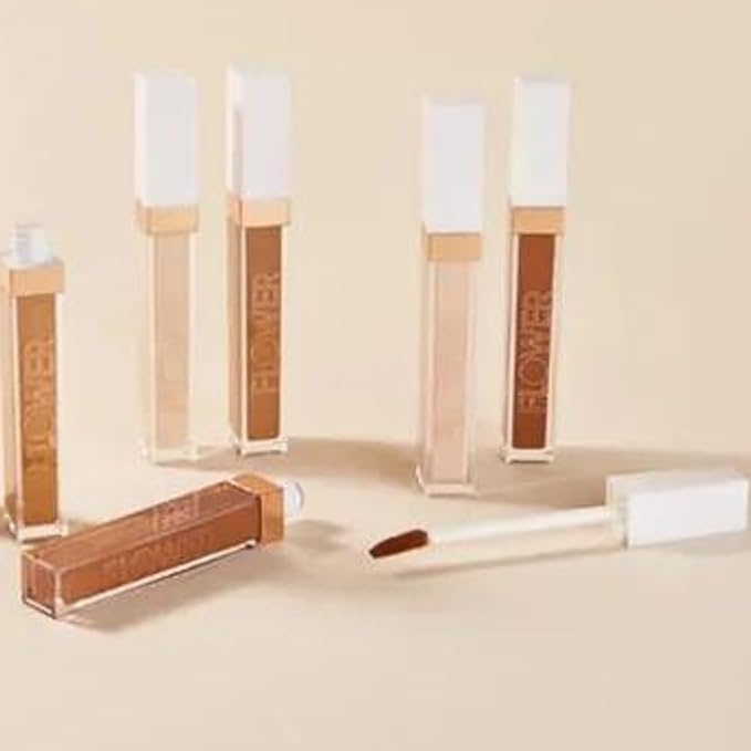 FLOWER BEAUTY By Drew Barrymore Light Illusion Full Coverage Concealer - Diffuse Dark Under Eye Circles + Blurs Blemishes - Weightless Formula + Crease Proof Makeup (Porcelain)-VivaGrace Women