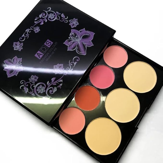 Ladies vegan girl makeup kits all in one box set cosmetic Eye shadow Palette matte gift makeup kit full blush makeup set (Multi Colored)-VivaGrace Women