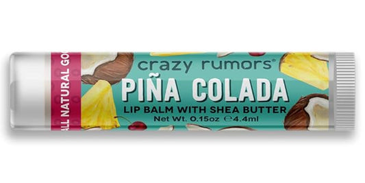 Crazy Rumors Piña Colada Lip Balm. 100% Natural, Vegan, Plant-Based, Made in USA (1-Pack)-VivaGrace Women