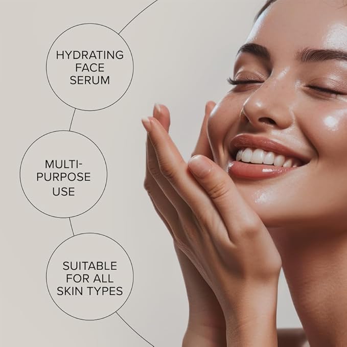 ZAAINA Extra Glow Face Serum – Hydrating Face Oil for Dry, Dull & Sensitive Skin – Lightweight Moisturizer & Natural Primer for Makeup – With Rosehip Oil, Pumpkin Seed & Vitamin E – 1oz Bottle-VivaGrace Women