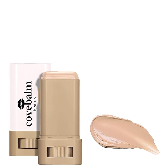 Cove Balm Beauty Skin Tint,Solid Tinted Serum Boosted Skin Tint Balm, Facial Color Correct, Radiant & Dewy Finish, Face Tinted Foundation, Covebalm Foundation Stick For Face Makeup (#04)-VivaGrace Women