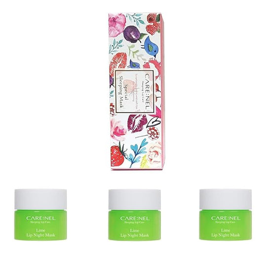 Lip Sleeping Mask 5g - Lip Balm Overnight Care Treatments Korean Skin Care (Lime3)-VivaGrace Women