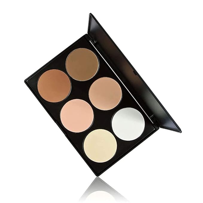 Contour Face Powder Kit Base Foundation Corrector Palette Sleek Pigment Pro Pressed Powder Cosmetics Highlighting Contouring Bronzing Professional Beauty Make up Bronzer Pallet Brown-VivaGrace Women