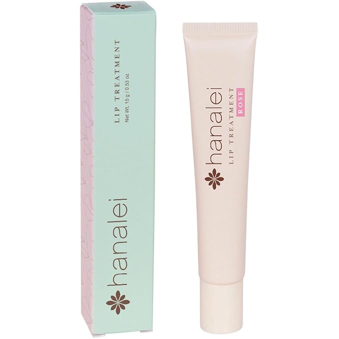 Hanalei Lip Treatment for Dry, Chapped Lips – Intensive Overnight Moisturizer with Kukui Oil, Shea Butter & Grapeseed Oil – Hydrating Balm for Healing Cracks – Rose Pink Tint, 15g – Cruelty-Free-VivaGrace Women