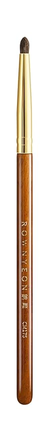 Desert Oak Series Tapered Spotlight Brush - Precision Pony Hair Brush for Inner Corner & Under-Eye Highlighting, Bubinga Handle & Gold Ferrule (CM 175)-VivaGrace Women