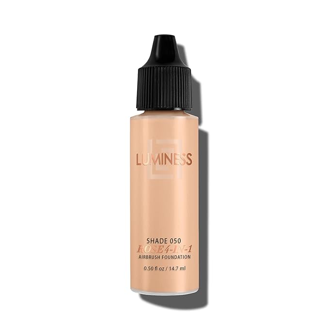 LUMINESS Rose 4-in-1 Airbrush Foundation - Shade 050, 0.50 oz-VivaGrace Women