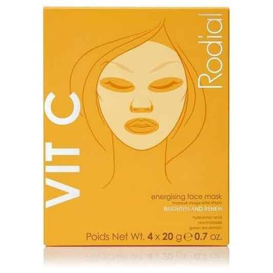 Rodial Vit C Energising Sheet Masks,0.67 Fl Oz (Pack of 4)-VivaGrace Women