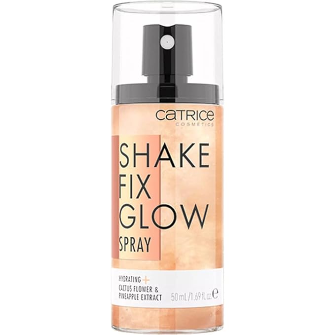 Catrice | Shake Fix Glow Spray | Sets Makeup and Hydrates Skin | Made With Cactus Blossom and Pineapple Extract | Oil Free, Paraben Free, Gluten Free | Vegan & Cruelty Free-VivaGrace Women