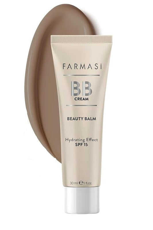 FARMASi Make Up BB Cream Beauty Balm, Full-Coverage Foundation, Concealer, Moisturizer BB Cream for All Skin Types, 1 fl. oz. / 30 ml (Deep)-VivaGrace Women