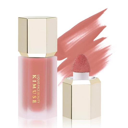 KIMUSE Soft Cream Blush Makeup, Liquid Blush for Cheeks, Weightless, Long-Wearing, Smudge Proof, Natural-Looking, Dewy Finish-VivaGrace Women