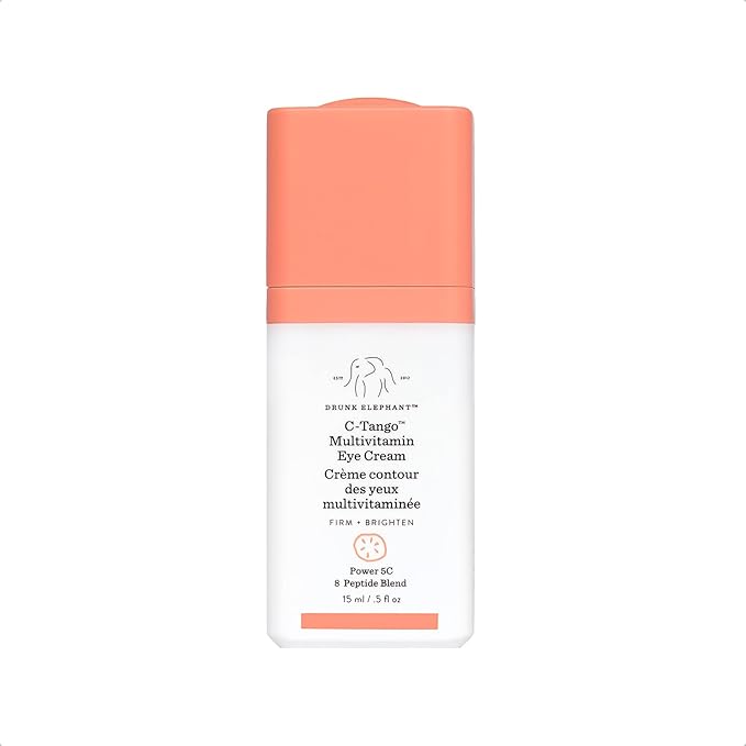 Drunk Elephant C-Tango Eye Cream with Vitamin C, Brightening & Restorative Under Eye Moisturizer (15mL/0.5 Fl Oz)-VivaGrace Women