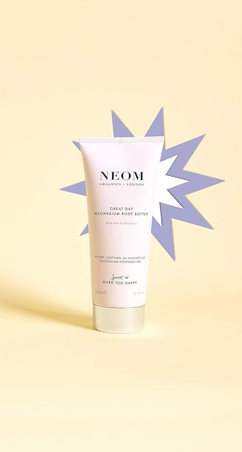Neom- Great Day Magnesium Body Butter, 200ml | Mandarin & Wild Mint | Cream Moisturiser With Essential Oils | Nourish & Soften | Fresh & Zesty-VivaGrace Women