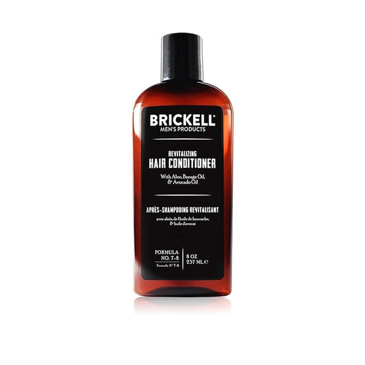 Brickell Men's Revitalizing Hair Conditioner for Men, Natural and Organic Nourishing Hair Conditioner, Restores Shine and Moisture, 8 Ounce, Scented, New Formula-VivaGrace Women