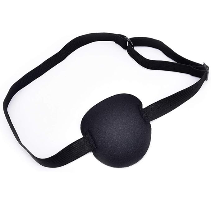Eye Patch Adult Kid's Adjustable Soft and Comfortable Eye Patch Single Eye Mask for Recovery Eye Amblyopia Halloween Party Decoration 3 Pack-VivaGrace Women