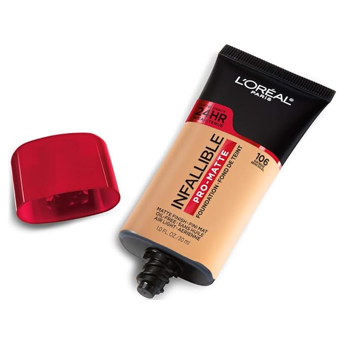 L'Oreal Paris Cosmetics Makeup Infallible Pro-Matte Liquid Longwear Foundation, Sun Beige, 1 fl oz-VivaGrace Women