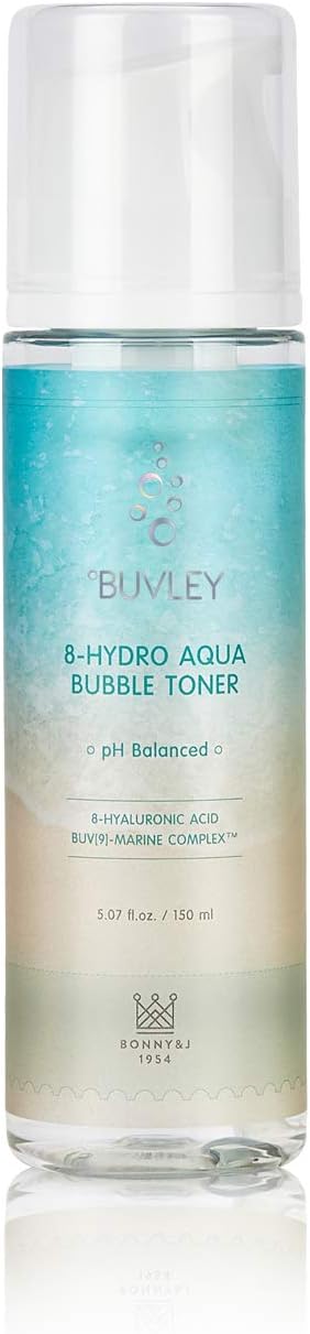 [BUVLEY] 8-Hydro Aqua Bubble Innovative Facial Toner, Deep Hydrating, Moisturizing, Anti Aging - Cruelty Free, Made in Korea Pack of (1)-VivaGrace Women