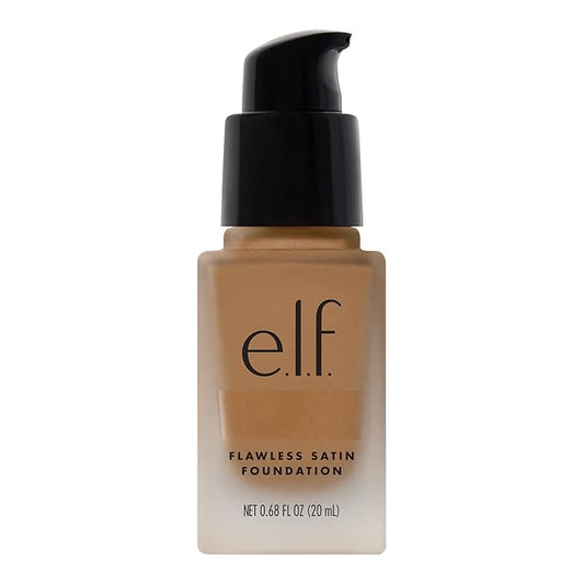 e.l.f. Flawless Finish Foundation, Lightweight & Medium Coverage, Semi-Matte Finish, Linen, 0.68 Fl Oz (20mL)-VivaGrace Women