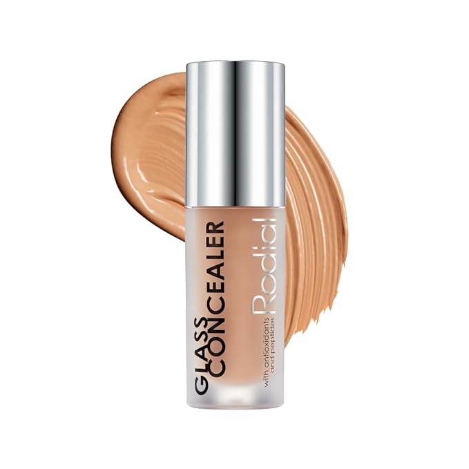 Rodial Glass Concealer Shade 4 - Luminous, Full-Coverage Cream with Peptides and Antioxidants for Flawless Skin, 0.1 fl. oz.-VivaGrace Women