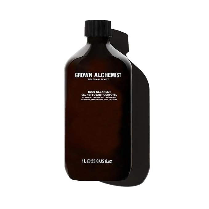 Grown Alchemist Body Cleanser REFILL: Geranium, Tangerine, Cedarwood. Gentle Body Wash that Hydrates and Cleanses Skin, (1L).-VivaGrace Women