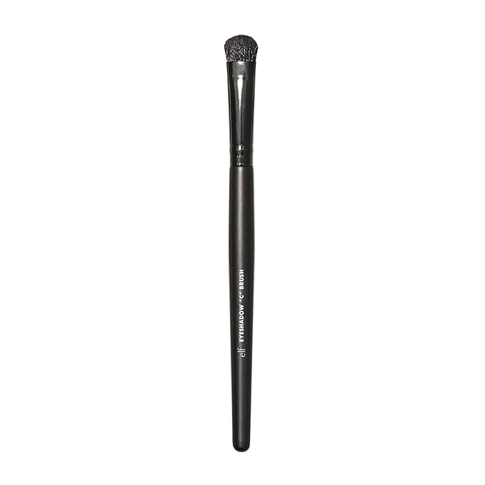 e.l.f. Eyeshadow "C" Brush, Curved Eyeshadow Brush For Blending & Diffusing, Helps Create The Perfect Smoky Eye, Vegan & Cruelty-Free-VivaGrace Women