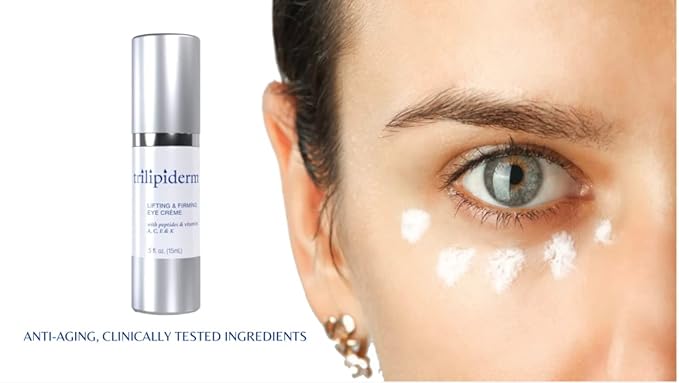 Trilipiderm Natural Lifting & Firming Eye Creme hydrating, healthy eye treatment for fine lines-VivaGrace Women