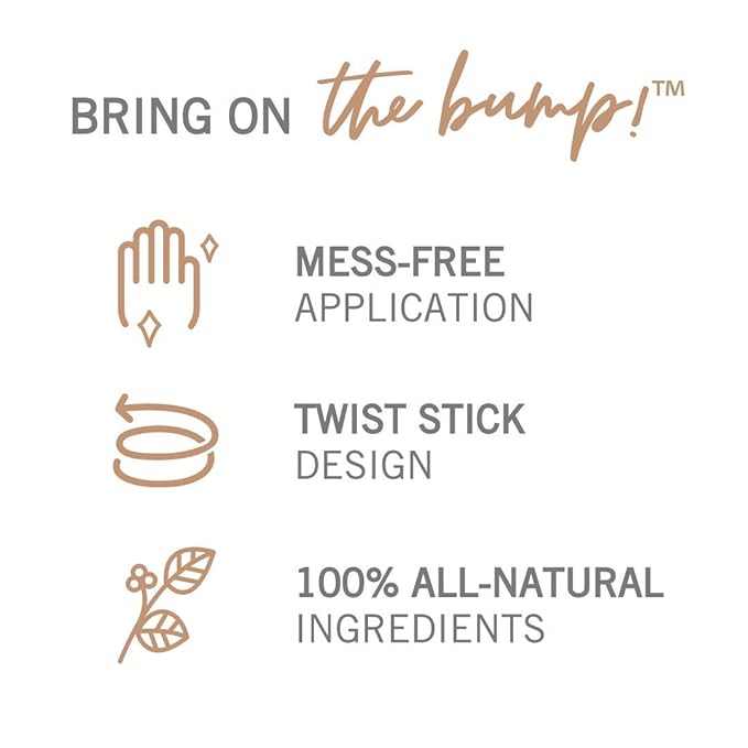 Munchkin Milkmakers TwistStick Belly Balm AllNatural and Moisturizing for Pregnancy Skincare, 1 Count-VivaGrace Women