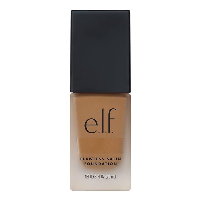 e.l.f. Flawless Finish Foundation, Lightweight & Medium Coverage, Semi-Matte Finish, Linen, 0.68 Fl Oz (20mL)-VivaGrace Women
