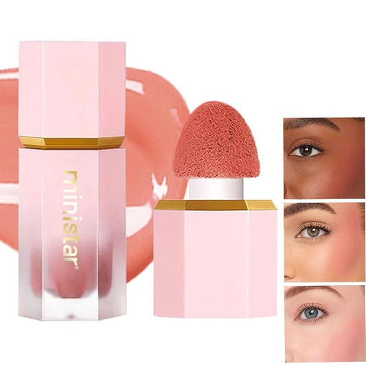 Liquid Blush Makeup, Cream Blush for Cheeks, Waterproof Long Lasting Blush Face Makeup Multi-Use Blush Beauty Wand for Cheeks & Lip Tint Natural Cream Blusher Makeup for All Skin Tones(#04 Soft Pink)-VivaGrace Women
