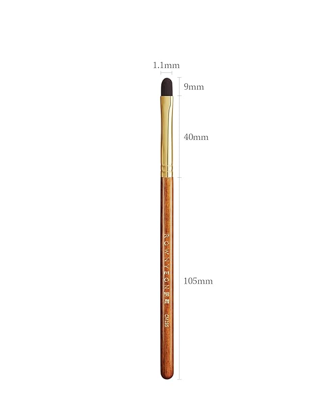 Desert Oak Series Pixel-Precise Detail Concealer Brush - Micro Teardrop Head for Acne Scars & Dark Spots, Sustainable Bubinga Handle (CM 195)-VivaGrace Women