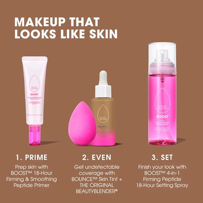 Beautyblender 12-Hour Always on Radiant Skin Tint, Breathable Serum Foundation Stays Put for All Day Long Wear, Infused with Hyaluronic Acid & Niacinamide, Tan 5-VivaGrace Women