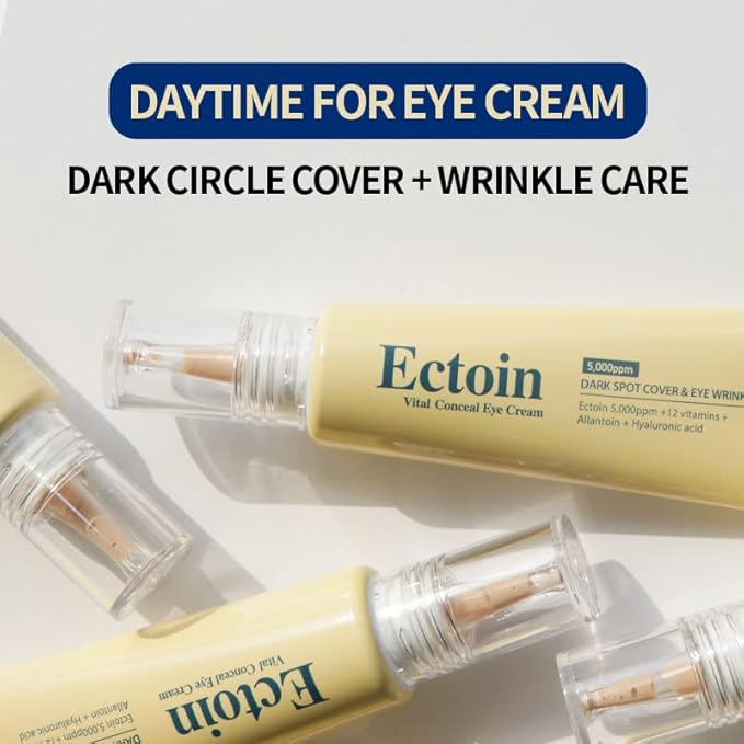 Korean skin care TheYEON Ectoin Vital Conceal Eye Cream for Dark Circle / 20ml 0.67 fl. oz/Concealer, Hydrates, Covers, Wrinkles and Puffiness, Anti Aging-VivaGrace Women