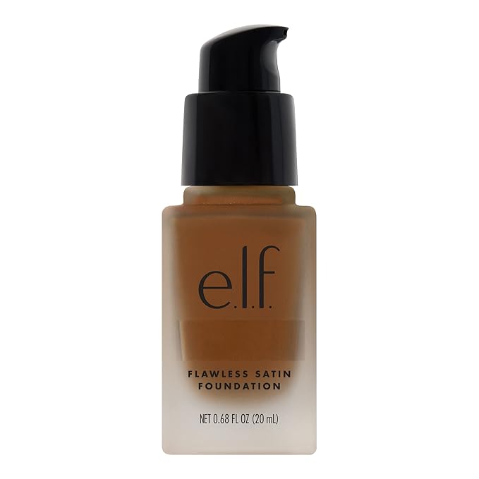 e.l.f. Flawless Finish Foundation, Lightweight & Medium Coverage, Semi-Matte Finish, Nutmeg, 0.68 Fl Oz (20mL)-VivaGrace Women