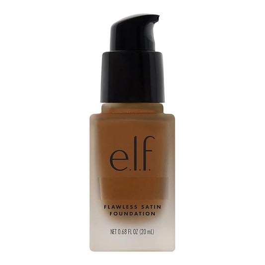 e.l.f. Flawless Finish Foundation, Lightweight & Medium Coverage, Semi-Matte Finish, Nutmeg, 0.68 Fl Oz (20mL)-VivaGrace Women