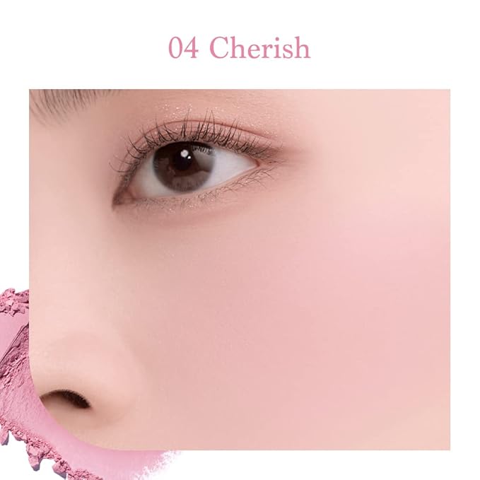 Dasique Blending Mood Cheek #05 Violet Knit l Vegan, Cruelty-Free l 4 Blendable Shades in Lightweight, Long-lasting, Smooth Powder-VivaGrace Women