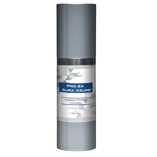 Pro 2x Aura Azure Serum - Anti Aging Serum - 2 Month Supply - Skin Firming Complex to Reduce Wrinkles Appearance - Exfoliate - Nourish - Improve Hyperpigmentation & Dark Circles - Aid Cell Renewal-VivaGrace Women