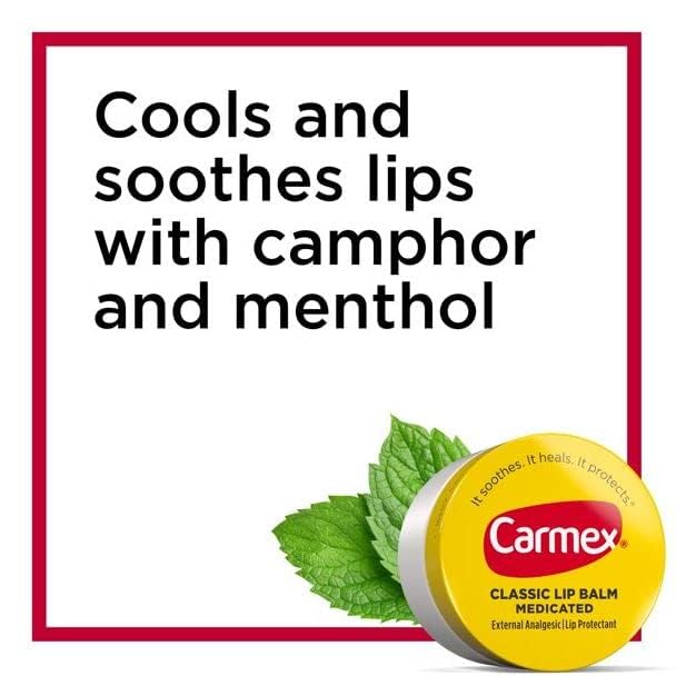 Carmex Classic Lip Balm Medicated 0.25 oz (Pack of 10)-VivaGrace Women