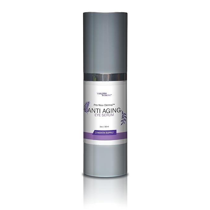 Pro Nuu Derma Serum - 2 Month Supply Anti Aging Serum - Our Best Eye Serum - Improve Dark Circles & Wrinkles with Anti Aging Vitamin C Anti Wrinkle Serum - Anti Aging Eye Serum to Aid Skin Stem Cells-VivaGrace Women