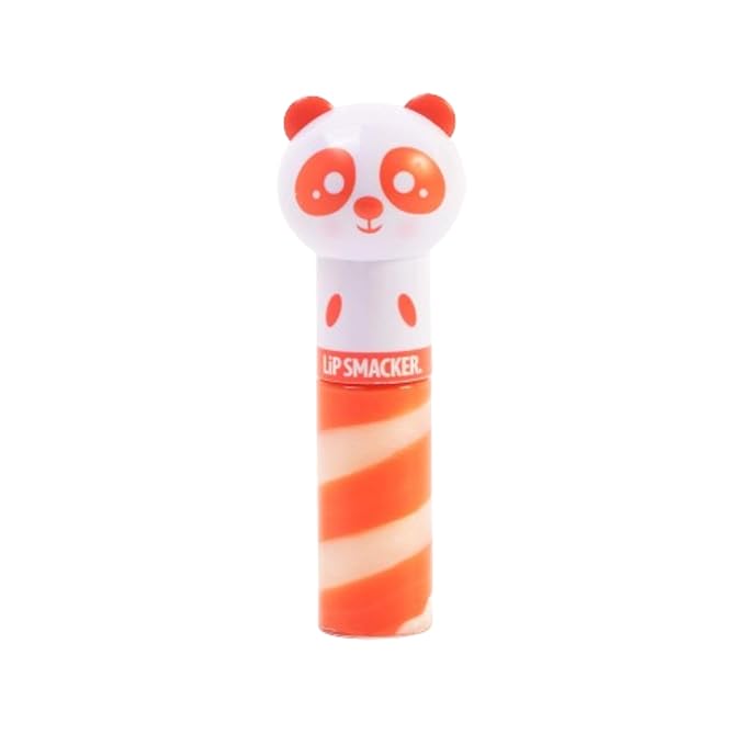 Lip Smacker Lippy Pals Swirls Panda, Flavored Moisturizing & Smoothing Soft Shine Lip Balm, Hydrating & Protecting Fun Tasty Glossy Finish, Cruelty-Free & Vegan - Paws-Itively Peachy-VivaGrace Women